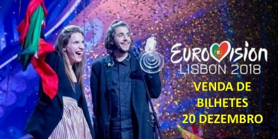 Segunda vaga de Bilhetes - Eurovisão 2018