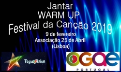 Jantar Warm Up Festival da Canção 2019